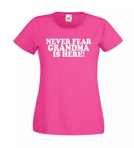 never fear grandma is here xmas gift idea men women t shirts multi-color s-2xl, White;black
never fear grandma is here xmas gift idea men women t shirts multi-color s-2xl, White;black