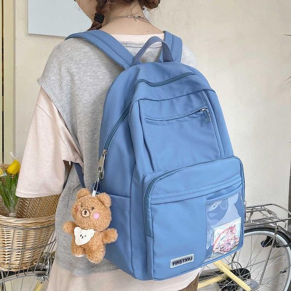 backpack dwaterproof water nylon female multi-pocket solid-colored teen travel bag beautiful book
backpack dwaterproof water nylon female multi-pocket solid-colored teen travel bag beautiful book