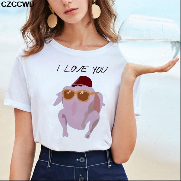 poleras mujer women t shirt de moda white harajuku fashion turkey i love you friends tshirt leisure streetwear female top
poleras mujer women t shirt de moda white harajuku fashion turkey i love you friends tshirt leisure streetwear female top