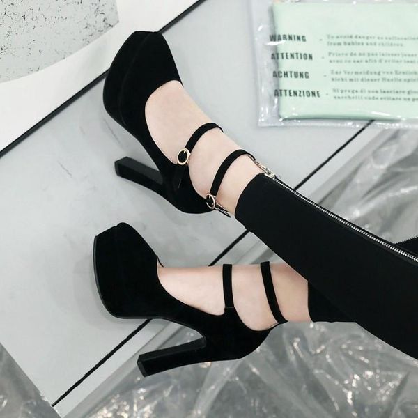 dress shoes pxelena 2021 spring women high heel double ankle strap round toe faux suede platform office ladies pumps 34-43, Black
dress shoes pxelena 2021 spring women high heel double ankle strap round toe faux suede platform office ladies pumps 34-43, Black
