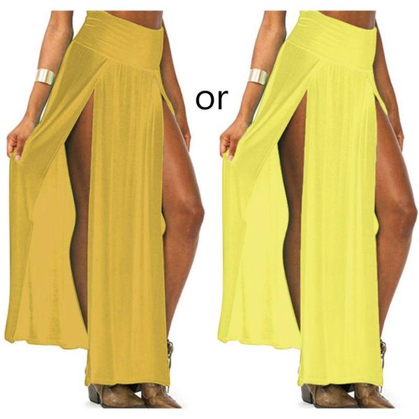 skirts womens high waist double slit front open knit maxi skirt solid color pleated irregular beach dress bikini up wholesales, Black
skirts womens high waist double slit front open knit maxi skirt solid color pleated irregular beach dress bikini up wholesales, Black