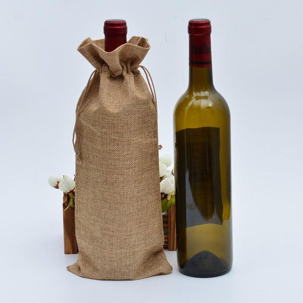 gift wrap 6 pcs blank wine bags with drawstring burlap packaging for businesspackaging 15*35cm
gift wrap 6 pcs blank wine bags with drawstring burlap packaging for businesspackaging 15*35cm