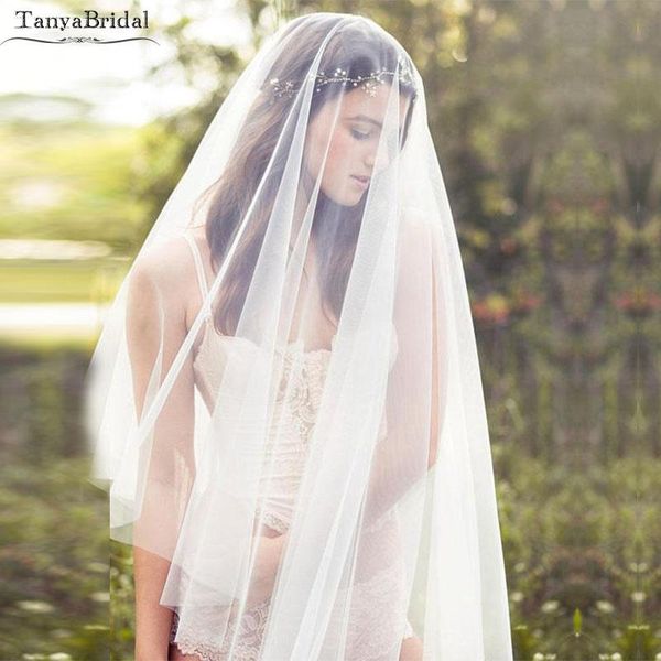 bridal veils white/ivory/champagne simple tulle wedding without comb elegant boho beach 3m wide velos de novia largos dv019, Black
bridal veils white/ivory/champagne simple tulle wedding without comb elegant boho beach 3m wide velos de novia largos dv019, Black