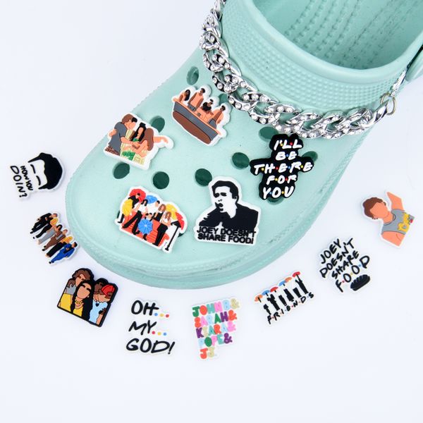 2021 friends shoe decoration clog charms designer women clog accessories for kids christmas gifts, White;pink
2021 friends shoe decoration clog charms designer women clog accessories for kids christmas gifts, White;pink
