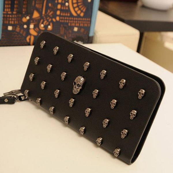 wallets skull bag women wallet card clutch, Red;black 
wallets skull bag women wallet card clutch, Red;black