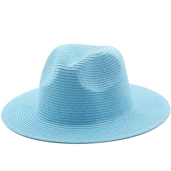 hats cross-border selling summer sun protection korean plaited big brimmed straw men and women beach fedora, Blue;gray
hats cross-border selling summer sun protection korean plaited big brimmed straw men and women beach fedora, Blue;gray