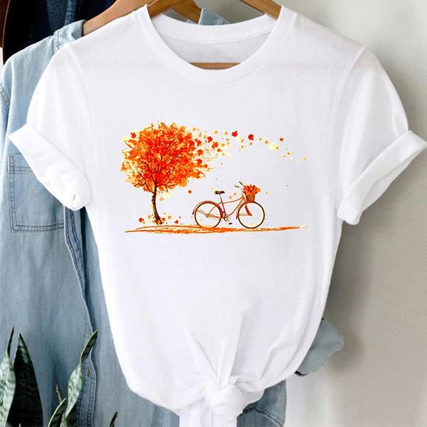 women's t-shirt short sleeve t-shirts female for women flower bicycle cartoon t shirt ladies streetwear fashion clothes kawaii girl, White
women's t-shirt short sleeve t-shirts female for women flower bicycle cartoon t shirt ladies streetwear fashion clothes kawaii girl, White