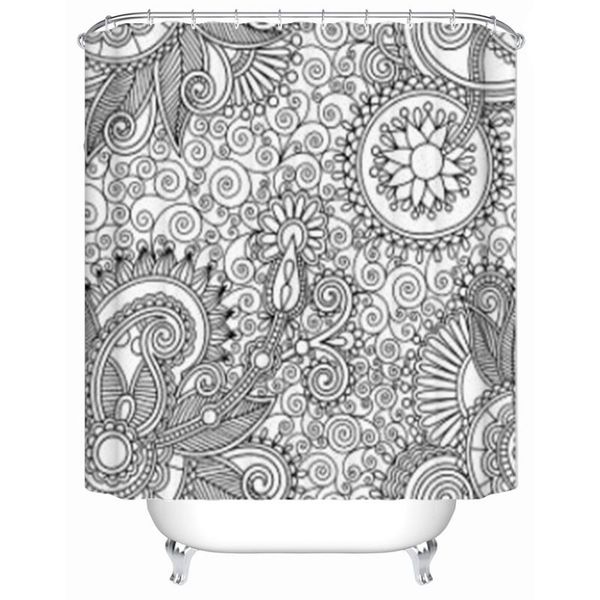 shower curtains paisley black and white flower curtain bohemian mandala decor fabric bathroom with hooks
shower curtains paisley black and white flower curtain bohemian mandala decor fabric bathroom with hooks
