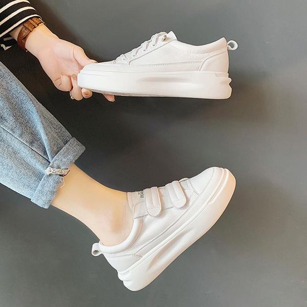 round toe platform woman shoes inner lace up height increase holiday vacation casual dress, Black