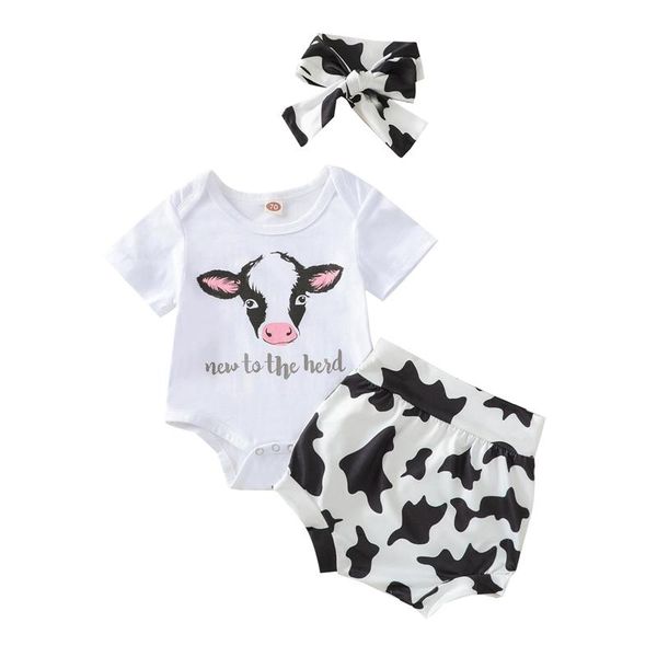 clothing sets cute born outfits baby girl letter & cow pattern round neck short sleeve romper + shorts headband girls clothes, White
clothing sets cute born outfits baby girl letter & cow pattern round neck short sleeve romper + shorts headband girls clothes, White