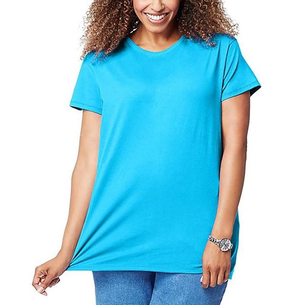 women's t-shirt short-sleeved round neck t shirts summer tee trend style clothing fashion 7-color plus size solid color, White
women's t-shirt short-sleeved round neck t shirts summer tee trend style clothing fashion 7-color plus size solid color, White
