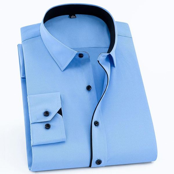 men's dress shirts oversized shirt s-8xl slim-fit business long sleeve spring and autumn diagonal plain weave with buttons clothing, White;black
men's dress shirts oversized shirt s-8xl slim-fit business long sleeve spring and autumn diagonal plain weave with buttons clothing, White;black
