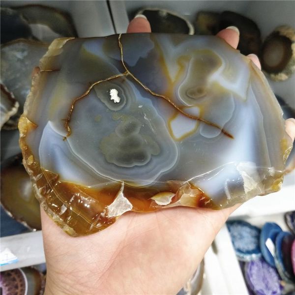300-700g irregular thick slices of natural original agate slab rough crystal stone products folk craft vintage home decor decorative obj obj
300-700g irregular thick slices of natural original agate slab rough crystal stone products folk craft vintage home decor decorative obj obj