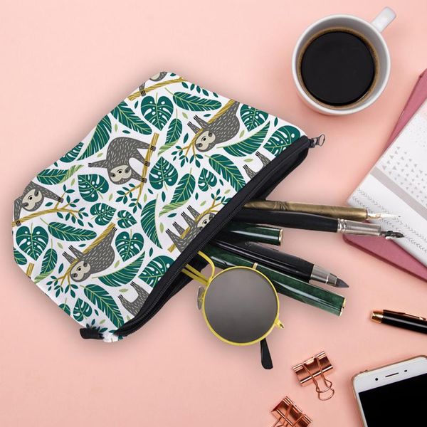 storage bags water resistant makeup bag printing sloth cosmetic organizer women multifunction beauty 
storage bags water resistant makeup bag printing sloth cosmetic organizer women multifunction beauty