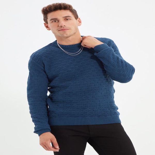 trendyol - men's tight bicycle collar, texture knitted garment, sweater, tmnaw22kz0385, White;black
trendyol - men's tight bicycle collar, texture knitted garment, sweater, tmnaw22kz0385, White;black