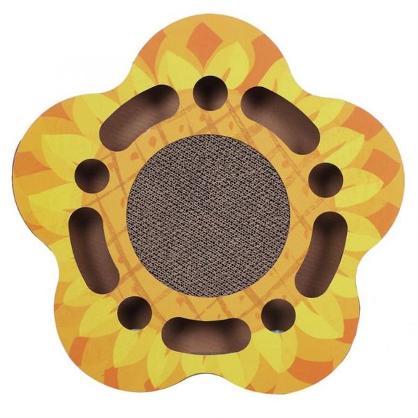 cat toys pet kitten toy corrugated paper sunflower scratching board pad scratcher
cat toys pet kitten toy corrugated paper sunflower scratching board pad scratcher