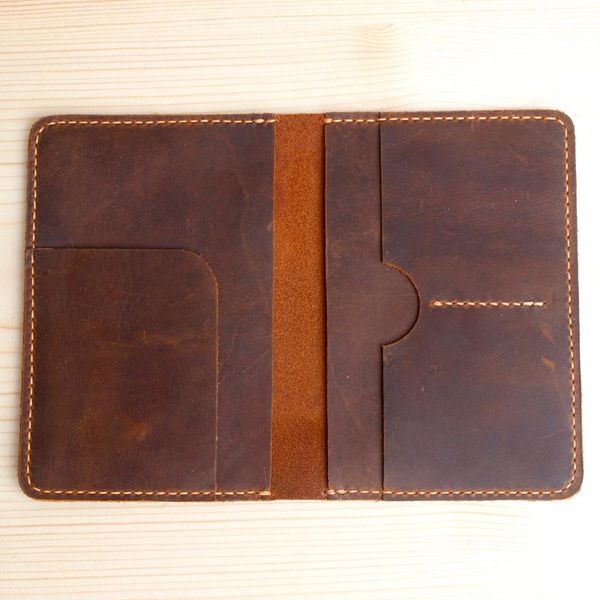 card holders hand stitching genuine leather passport cover men travel holder wallet organizer, Brown;gray
card holders hand stitching genuine leather passport cover men travel holder wallet organizer, Brown;gray