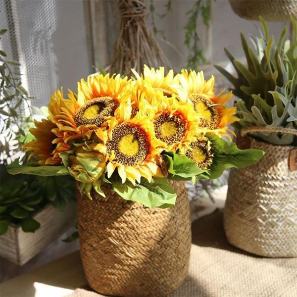 decorative flowers & wreaths yellow silk sunflower artificial 7 branch/bouquet for home office party garden el wedding decoration sunflowers
decorative flowers & wreaths yellow silk sunflower artificial 7 branch/bouquet for home office party garden el wedding decoration sunflowers