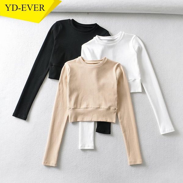 women's t-shirt women basic strethy crop cotton t shirt long sleeve o neck tees ladies casual tee street wear ch7, White
women's t-shirt women basic strethy crop cotton t shirt long sleeve o neck tees ladies casual tee street wear ch7, White