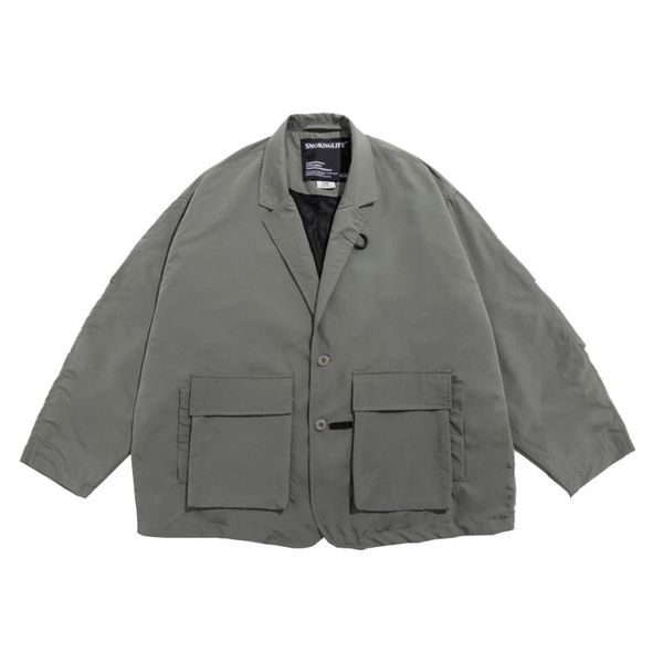 men's jackets solid color multi-pocket jacket mens casual suit autumn loose long sleeve lapel outerwear men, Black;brown
men's jackets solid color multi-pocket jacket mens casual suit autumn loose long sleeve lapel outerwear men, Black;brown