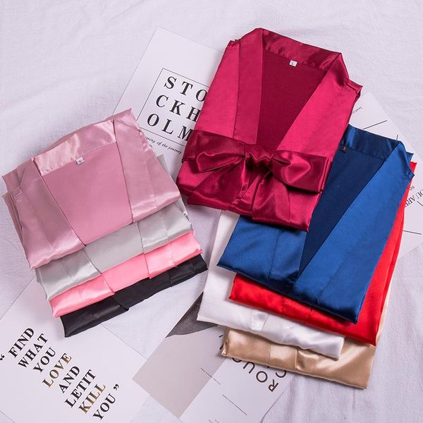 satin solid wedding kimono bride robe sleepwear bridesmaid robes pajamas bathrobe nightgown spa bridal dressing gown women's, Black;red
satin solid wedding kimono bride robe sleepwear bridesmaid robes pajamas bathrobe nightgown spa bridal dressing gown women's, Black;red