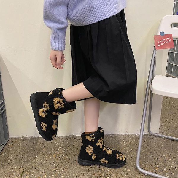 boots low heel keep warm explosion models plus velvet snow thickened non-slip short tube women's winter women shoes, Black
boots low heel keep warm explosion models plus velvet snow thickened non-slip short tube women's winter women shoes, Black