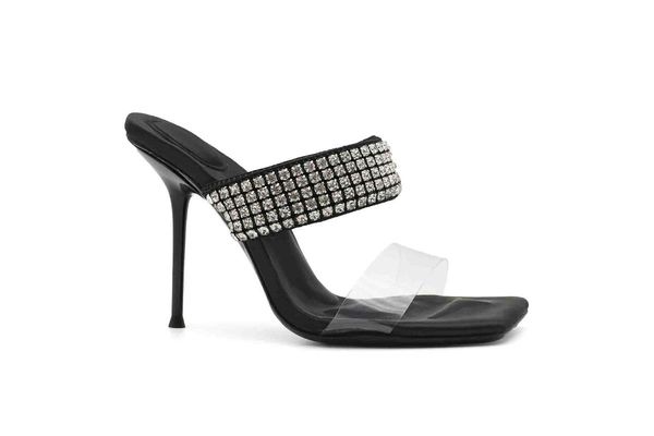 sandals 2022 early spring women's high-heeled diamond silk anti-skid, Black
sandals 2022 early spring women's high-heeled diamond silk anti-skid, Black