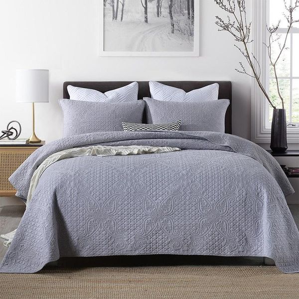 comforters & sets cotton bedspread on the bed quilt set 3-piece gray embroidered cover pillowcase queen size simple quilted blanket for
comforters & sets cotton bedspread on the bed quilt set 3-piece gray embroidered cover pillowcase queen size simple quilted blanket for