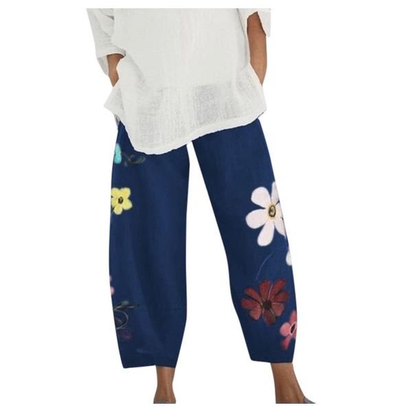 women's leggings women vintage pants casual workout sports wide leg elastic waist linen trousers summer plus size loose pantalon femme, Black
women's leggings women vintage pants casual workout sports wide leg elastic waist linen trousers summer plus size loose pantalon femme, Black