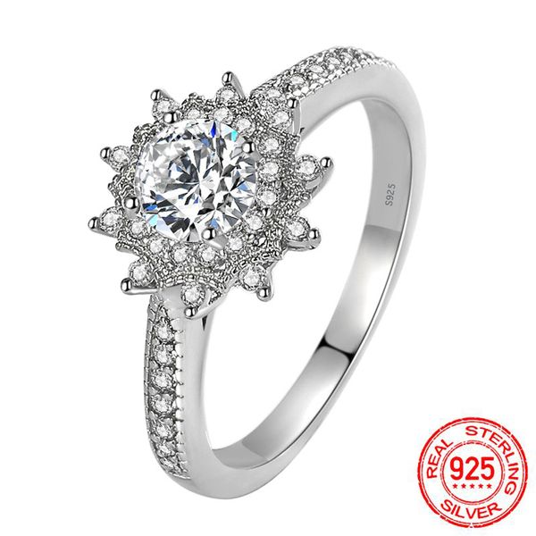 s925 sterling silver light luxury female shining sun flower ring proposal marriage wedding 5.5*5.5mm diamond rings for women xr403, Slivery;golden
s925 sterling silver light luxury female shining sun flower ring proposal marriage wedding 5.5*5.5mm diamond rings for women xr403, Slivery;golden