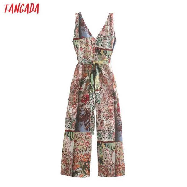 tangada women colorful flowers print long jumpsuit sleeveless with slash female casual jumpsuit 5z144 210609, Black;white
tangada women colorful flowers print long jumpsuit sleeveless with slash female casual jumpsuit 5z144 210609, Black;white