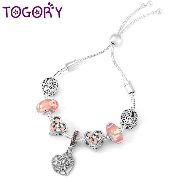 charm bracelets togory pink murano glass printed beads with life of tree pendant bangles for women men jewelry gift, Golden;silver
charm bracelets togory pink murano glass printed beads with life of tree pendant bangles for women men jewelry gift, Golden;silver