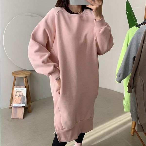 casual dresses side slit literary round neck dress 2021 loose hedging mid-length raglan sleeves solid color pocket fashionable and warm, Black;gray
casual dresses side slit literary round neck dress 2021 loose hedging mid-length raglan sleeves solid color pocket fashionable and warm, Black;gray