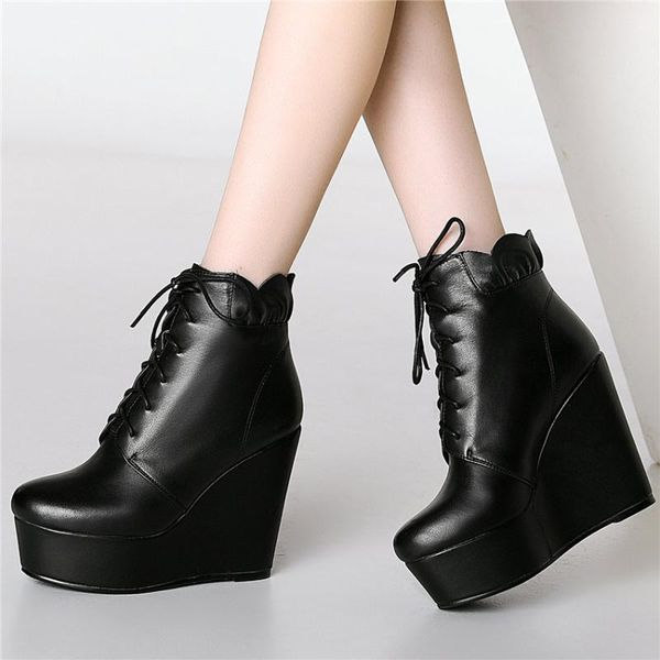 punk oxfords shoes women cow leather wedges super high heel platform winter pumps round toe hight sneakers casual dress, Black
punk oxfords shoes women cow leather wedges super high heel platform winter pumps round toe hight sneakers casual dress, Black