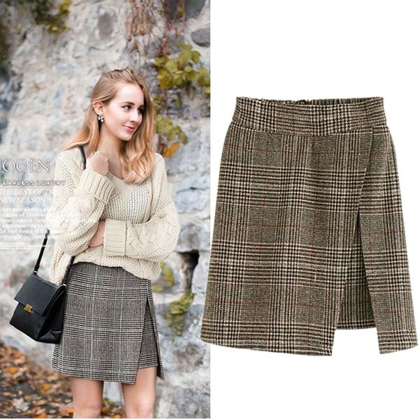 skirts 2021 woman pencil skirt lolita bodycon winter high waist vintage petticoat lattice plaid woolen, Black
skirts 2021 woman pencil skirt lolita bodycon winter high waist vintage petticoat lattice plaid woolen, Black