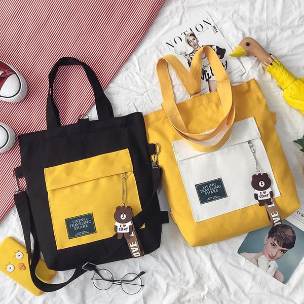 shopping bags ins bear decor woman bag daily use korean style crossbody canvas totes multi-function girls book backpack
shopping bags ins bear decor woman bag daily use korean style crossbody canvas totes multi-function girls book backpack