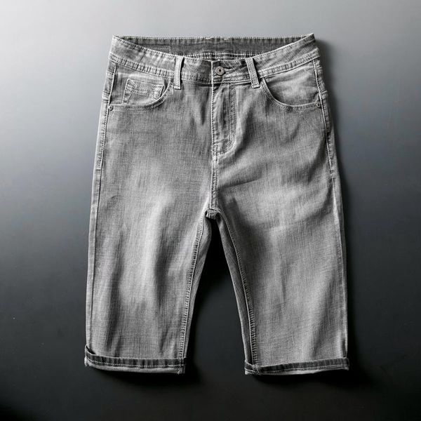stretch slim straight denim shorts 2021 summer classic brand youth men's fashion gray light blue jeans
stretch slim straight denim shorts 2021 summer classic brand youth men's fashion gray light blue jeans