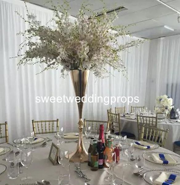 party decoration stand for decor wholesale trumpet vase wedding gold iron flower pot
party decoration stand for decor wholesale trumpet vase wedding gold iron flower pot