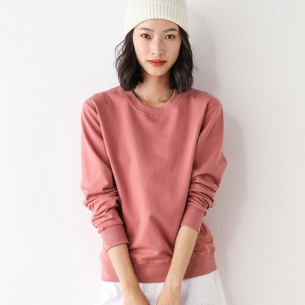 women's hoodies & sweatshirts spring ladies sweatershirt o-neck 100% cotton solid color loosen oversized women clothing, Black
women's hoodies & sweatshirts spring ladies sweatershirt o-neck 100% cotton solid color loosen oversized women clothing, Black