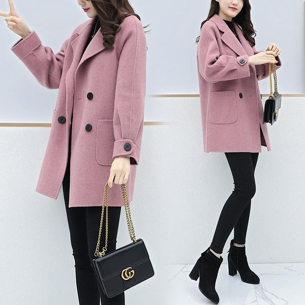 women's wool & blends kmetram woolen coat female jacket woman spring 2021 streetwear long coats and jackets women trench chaqueta mujer, Black
women's wool & blends kmetram woolen coat female jacket woman spring 2021 streetwear long coats and jackets women trench chaqueta mujer, Black