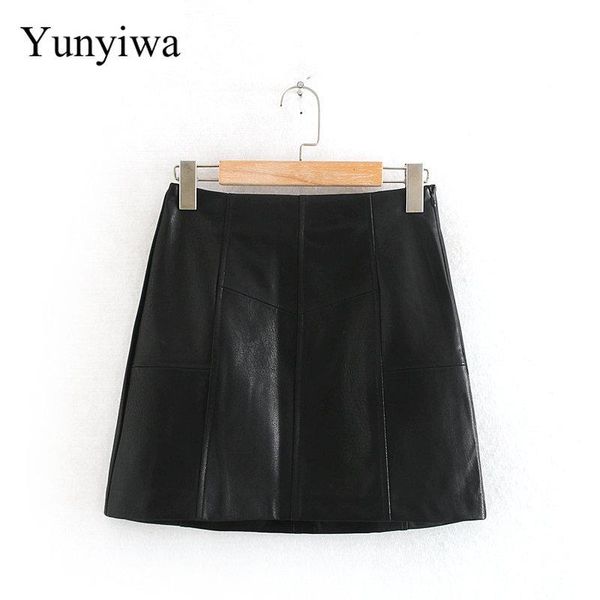 skirts women fashion patchwork pu leather mini skirt faldas mujer ladies side zipper casual vestidos chic a line, Black
skirts women fashion patchwork pu leather mini skirt faldas mujer ladies side zipper casual vestidos chic a line, Black