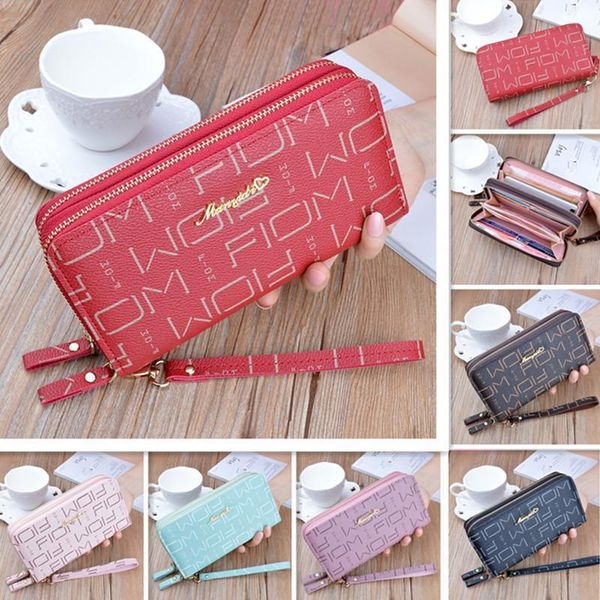 fashion letters womens long wallet double zipper card pocket large capacity clutch bag, Red;black
fashion letters womens long wallet double zipper card pocket large capacity clutch bag, Red;black
