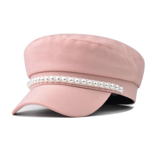 berets 2021 fashion spring and autumn hats women aesthetic pearl chain solid british beret trend street wear decorate cap, Blue;gray
berets 2021 fashion spring and autumn hats women aesthetic pearl chain solid british beret trend street wear decorate cap, Blue;gray