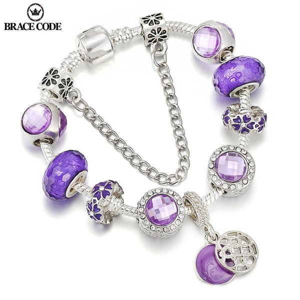 charm bracelets brace code silver plated heart purple zircon bracelet for women jewelry engagement party christmas gift pulseras, Golden;silver
charm bracelets brace code silver plated heart purple zircon bracelet for women jewelry engagement party christmas gift pulseras, Golden;silver