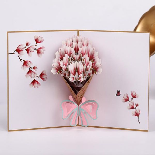 greeting cards creative 3d three-dimensional magnolia bouquet invitation card birthday wishes mother's day thanksgiving
greeting cards creative 3d three-dimensional magnolia bouquet invitation card birthday wishes mother's day thanksgiving
