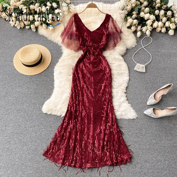 party dresses women prom long evening elegant sequin luxury dress v-neck mesh short sleeve maxi, White;black
party dresses women prom long evening elegant sequin luxury dress v-neck mesh short sleeve maxi, White;black
