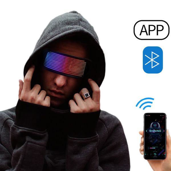 dynamic led glowing glasses app control lighting usb charging colorful luminous for party dj
dynamic led glowing glasses app control lighting usb charging colorful luminous for party dj