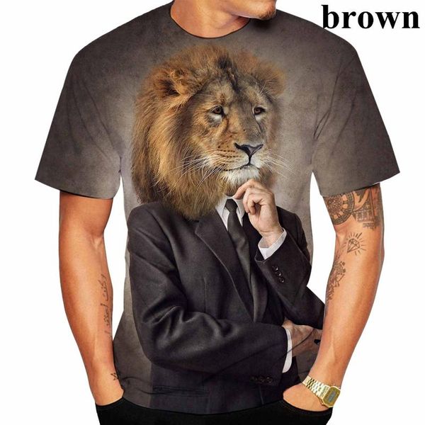 men's t-shirts short sleeve clothes creative animal 3d digital o-neck lion print t-shirt, White;black
men's t-shirts short sleeve clothes creative animal 3d digital o-neck lion print t-shirt, White;black