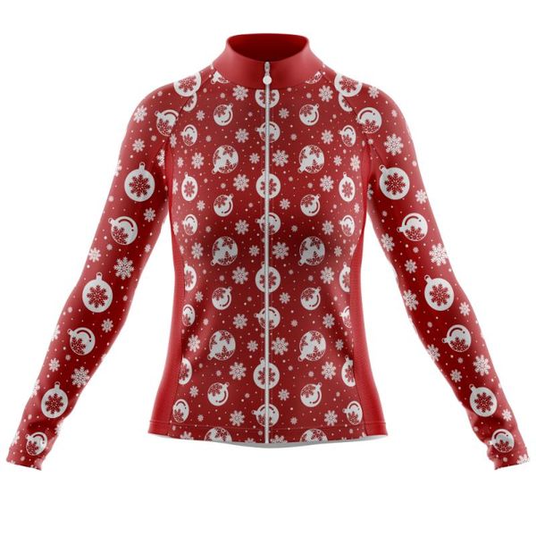 gym clothing 2021 christmas women's cycling jersey red snowflake print long sleeve bike shirt keep warm riding clothes tyz520-02, White;black
gym clothing 2021 christmas women's cycling jersey red snowflake print long sleeve bike shirt keep warm riding clothes tyz520-02, White;black