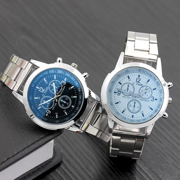 wristwatches relogio masculino blu ray glass watch fashion luxury three-eye blue neutral quartz simulates wrist feminino, Slivery;brown
wristwatches relogio masculino blu ray glass watch fashion luxury three-eye blue neutral quartz simulates wrist feminino, Slivery;brown